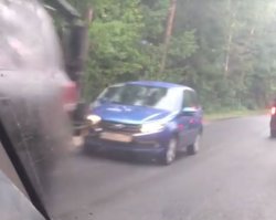 Хэтчбек Lada Granta FL 2019 засняли на видео