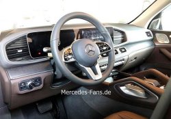 Новый Mercedes-Benz GLE 2019 (W167) показали изнутри