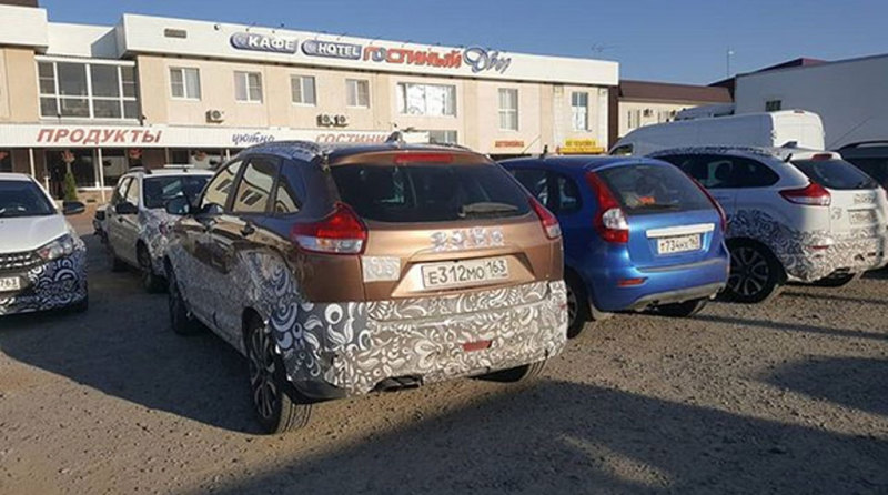 Прототип Lada XRAY Cross на испытаниях