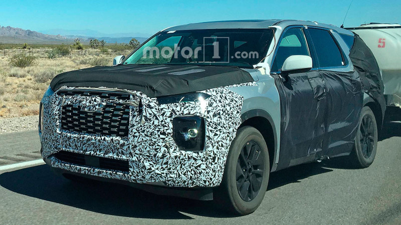 "Шпионские" фото Hyundai Palisade на испытаниях