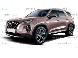Большой кроссовер Hyundai Palisade показали на новых изображениях