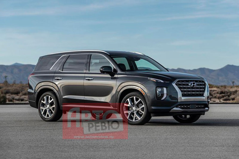 Первое полное фото серийного Hyundai Palisade в версии для североамериканского рынка