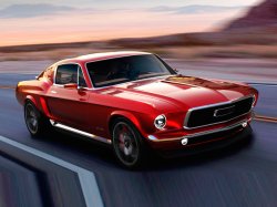 В России разрабатывают электро-спорткар Aviar R67 в стиле Ford Mustang
