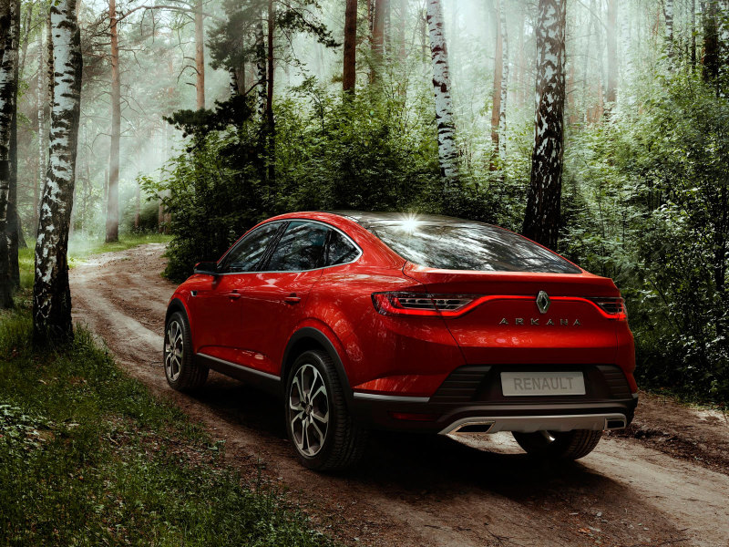 Дизайн кузова шоу-кара Renault Arkana показанного на Московском автосалоне 2018