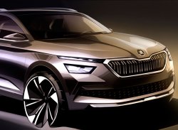 Европейский Skoda Kamiq показали на первых эскизах