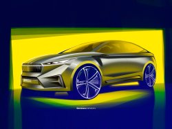 Концептуальный кроссовер Skoda Vision iV представят в Женеве