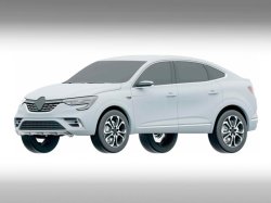 Серийный Renault Arkana рассекретили на патентных изображениях
