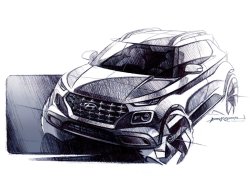 Бюджетный кроссовер Hyundai Venue показали на официальных изображениях