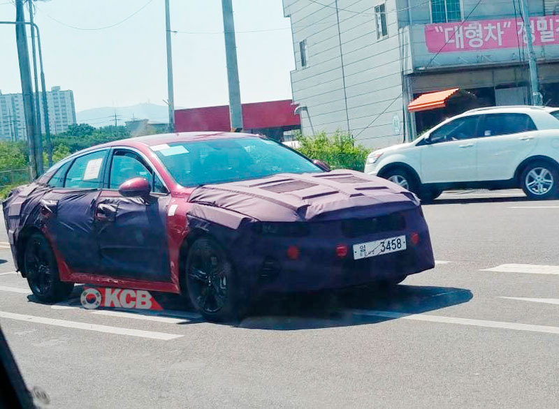 KIA Optima 2020 на испытаниях