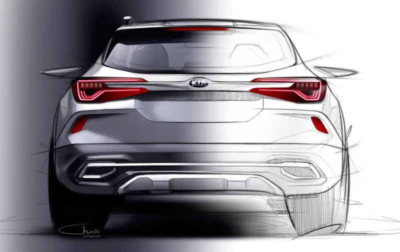 Официальные дизайнерские изображения кузова нового кроссовера KIA