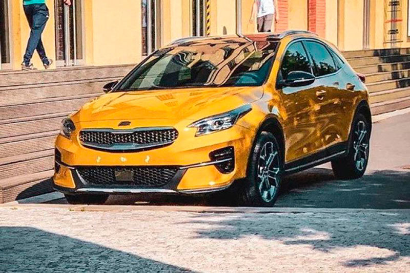 "Шпионское" фото KIA XCeed сделанное во время съёмок рекламы