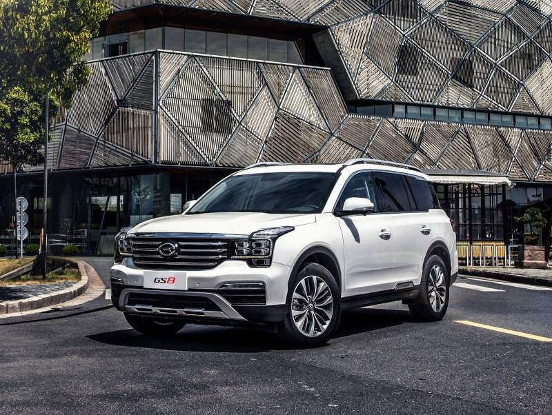 Большой кроссовер GAC GS8 сертифицировали в России