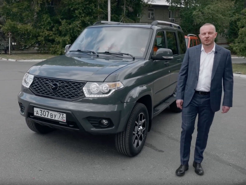 УАЗ "Патриот" с автоматической коробкой показали на видео