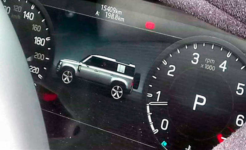 Цифровая панель приборов Land Rover Defender 2020