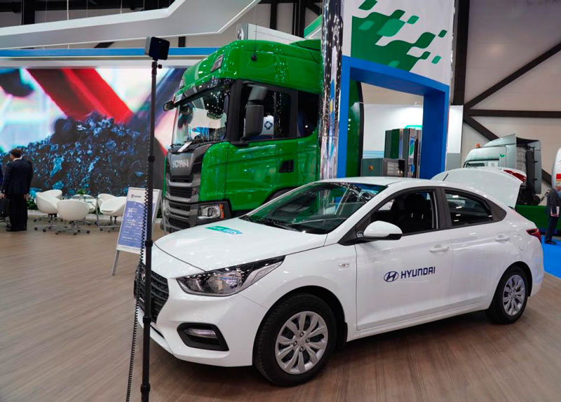 Показан Hyundai Solaris CNG с газобаллонной установкой