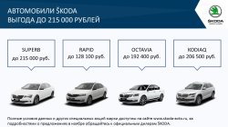 Специальные предложения на автомобили Skoda в ноябре
