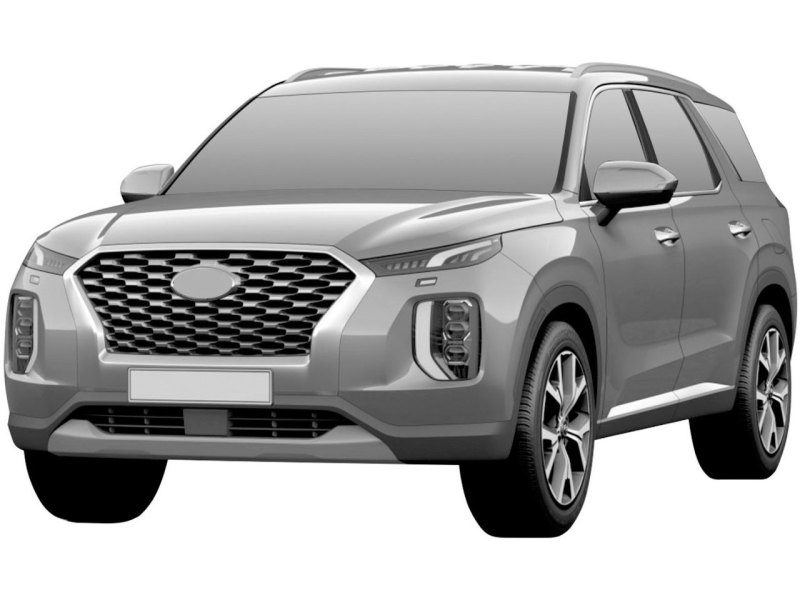 Большой кроссовер Hyundai Palisade запатентовали в России