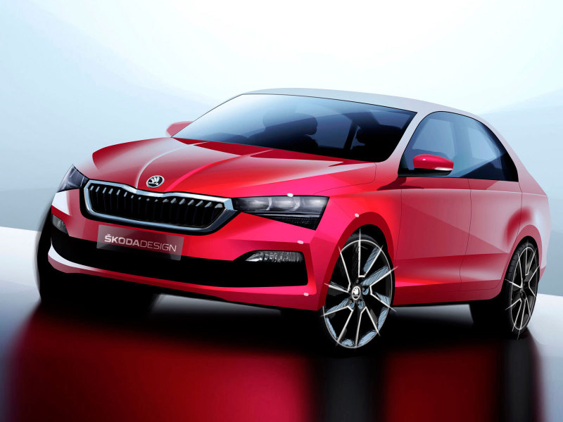 Первое официальное изображение Skoda Rapid 2020