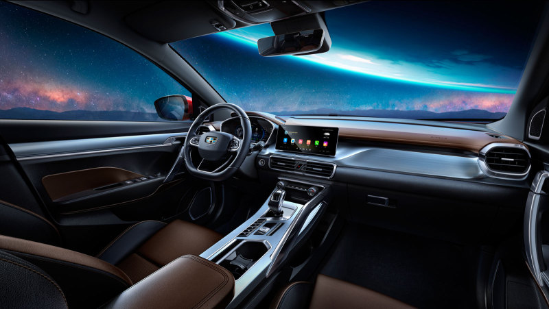 Салон Geely Binyue для Китая