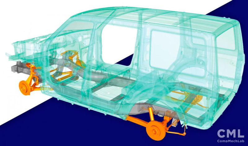 3d модель шасси нового внедорожника УАЗ