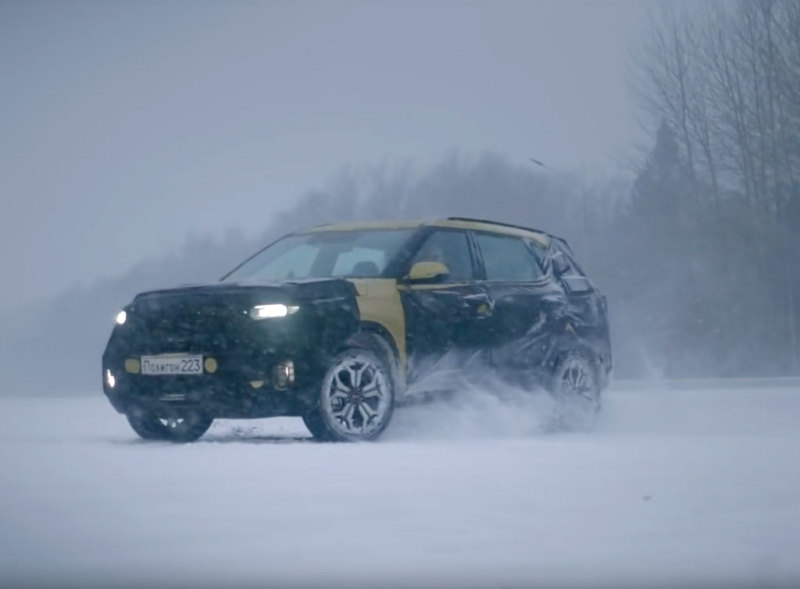 KIA Seltos для России испытали на Дмитровском автополигоне