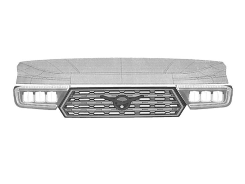 Для нового УАЗ "Патриот-2" показали решётку радиатора и капот