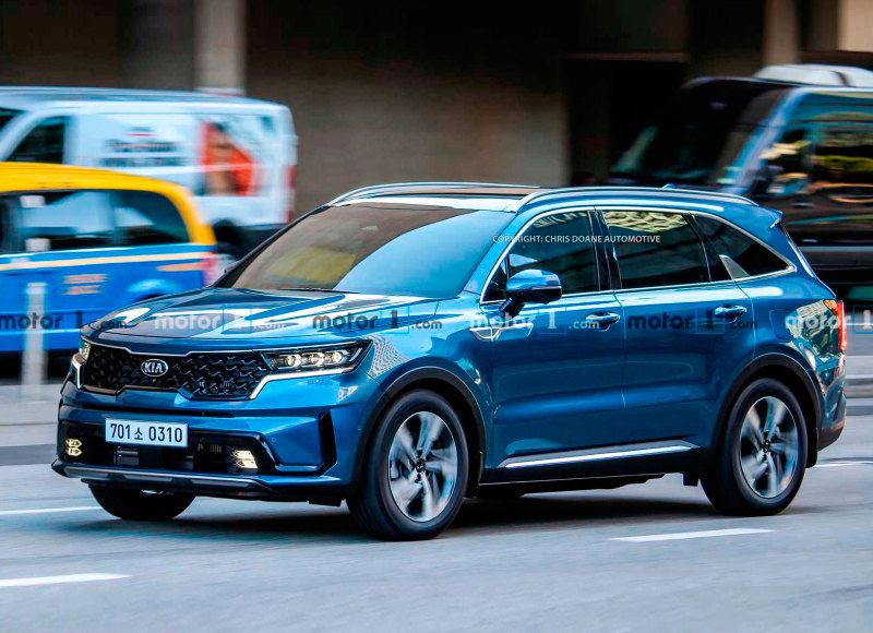 Новый KIA Sorento 2021 без камуфляжа появился на улицах