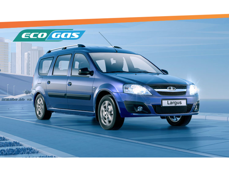 Дорестайлинговый универсал Lada Largus CNG 2019 года