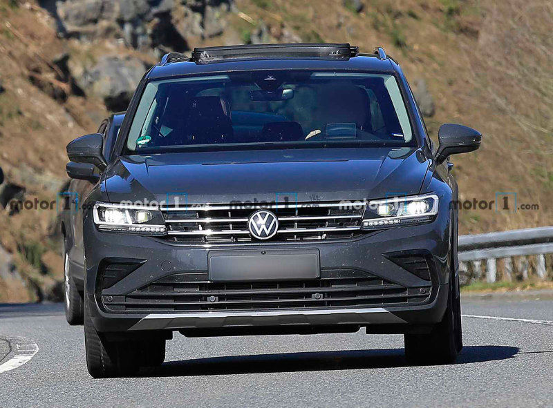 Рестайлинговый Volkswagen Tiguan снова заметили на дорогах