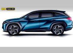 Новый Hyundai Tucson 2021 показали на тизерах