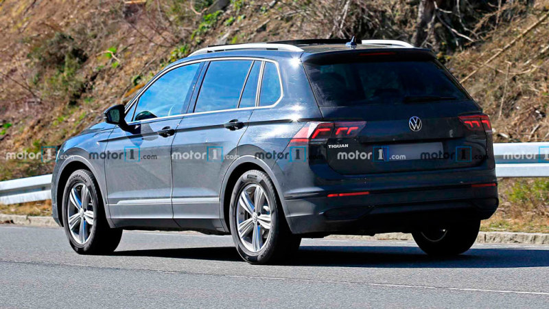 Volkswagen Tiguan 2021 на испытаниях
