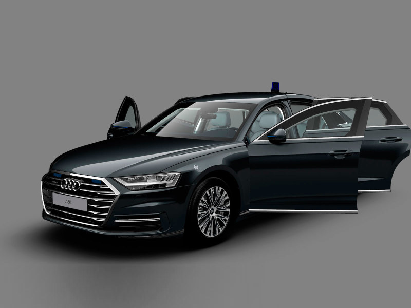 Бронированный Audi A8 L Security за 55 млн. руб. начали продавать в России