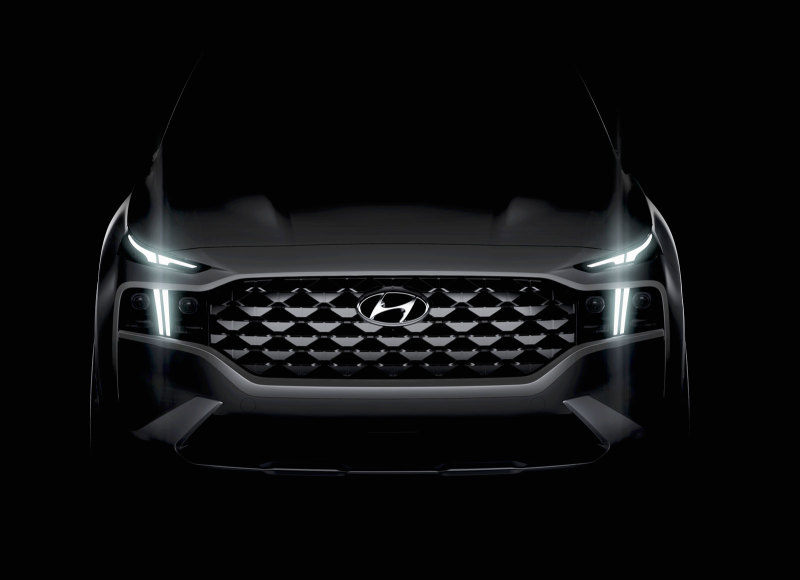 Новый Hyundai Santa Fe 2021 показали на первом официальном изображении