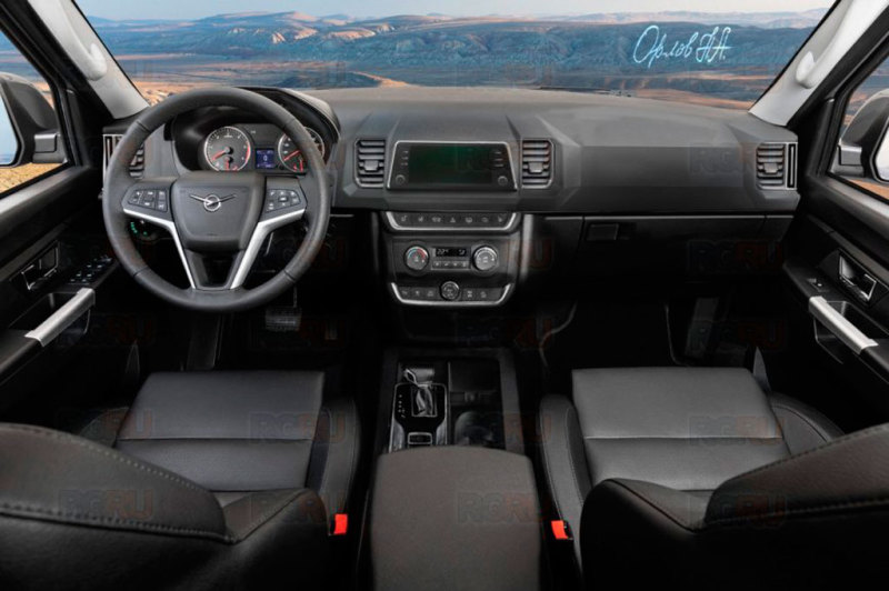 Возможное решение салона нового "Патриота"