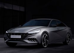 "Заряженный" седан Hyundai Elantra N Line показали на официальных изображениях