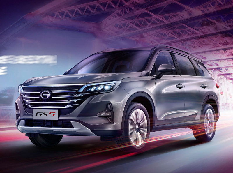 Новый кроссовер GAC GS5 сертифицировали в России