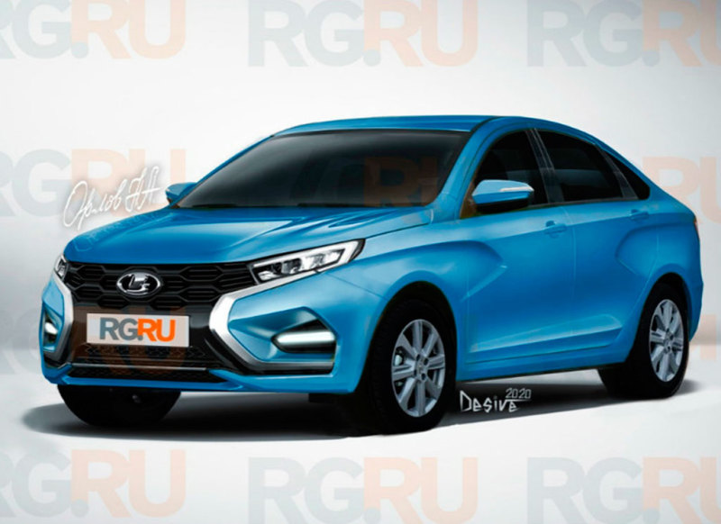 Lada Vesta Facelift показали на новых изображениях