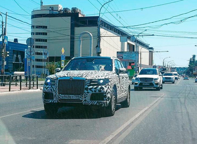 Внедорожник Aurus Komendant снова заметили на дорогах