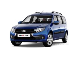 Модернизированный Lada Largus FL показали на новых изображениях