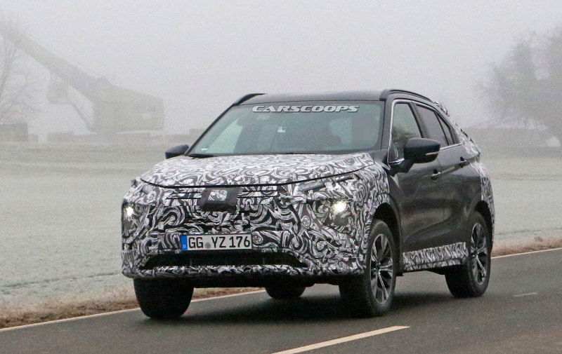 Mitsubishi Eclipse Cross 2021 на испытаниях