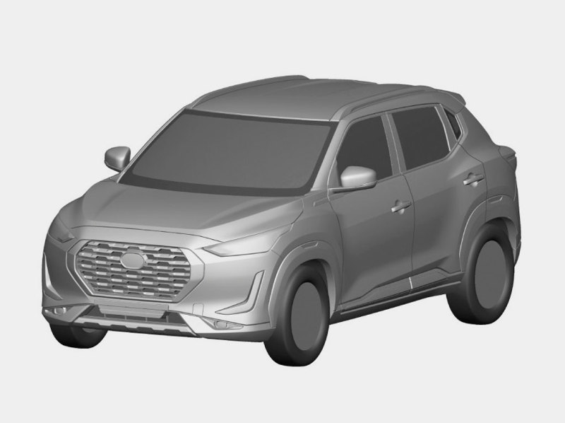 Бюджетный кроссовер Nissan Magnite запатентовали в России