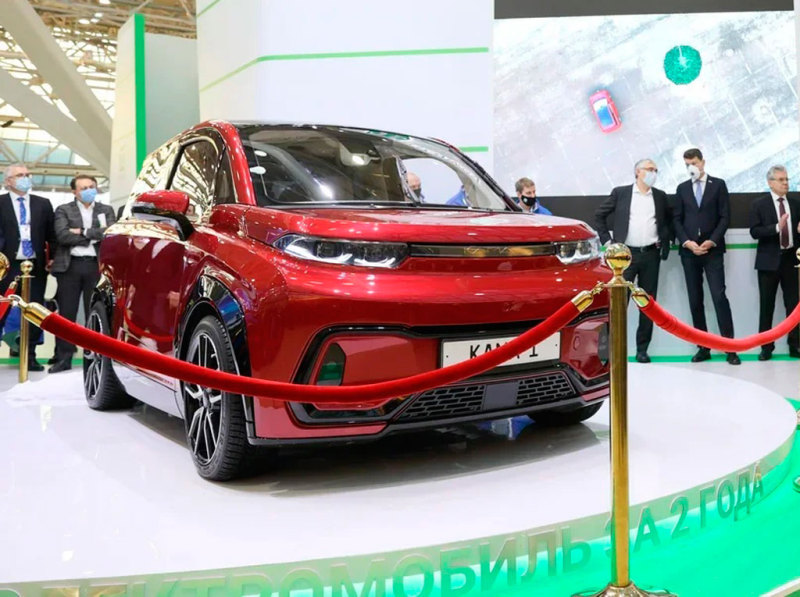 Российский электромобиль "Кама-1" представили в Москве