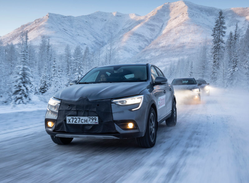 Кроссоверы Renault Arkana и Kaptur российской сборки испытали экстримальными морозами
