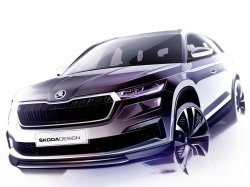 Обновлённый Skoda Kodiaq показали на первых изображениях