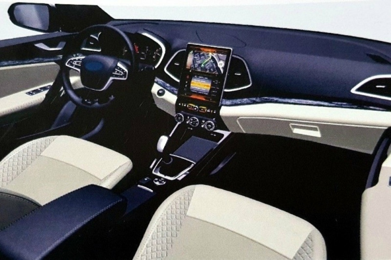 Возможный вариант салона Lada Vesta FL