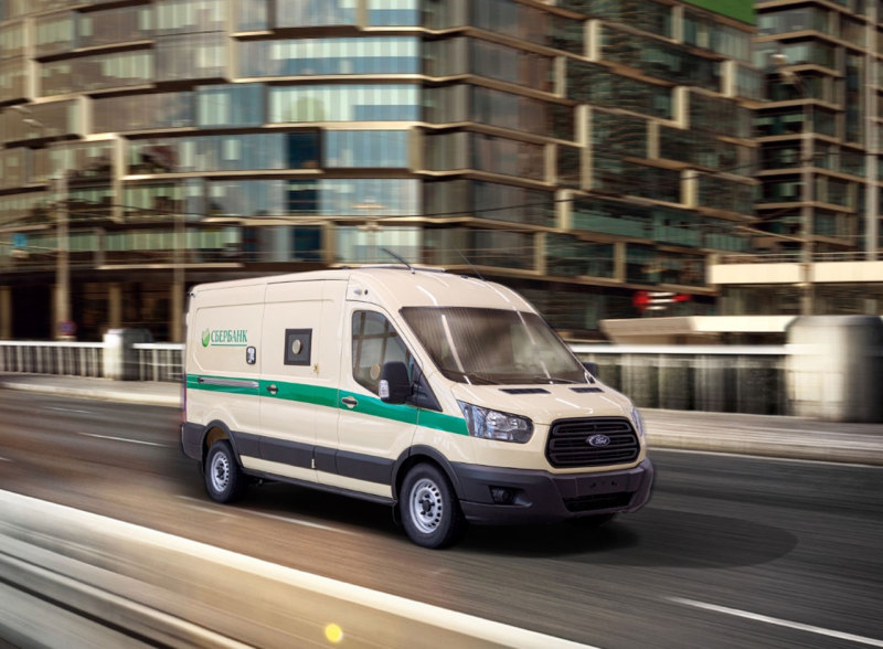 Бронированные Ford Transit пользуются популярностью у российских инкассаторов