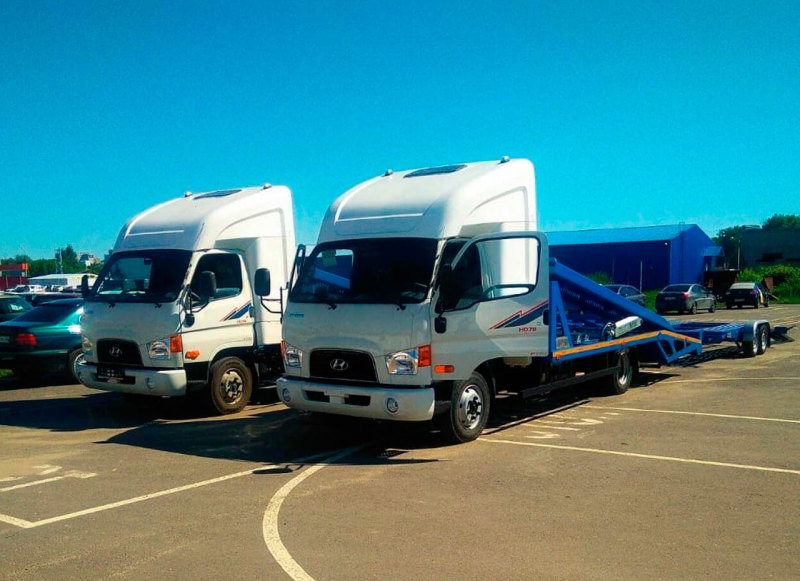 Трёхместные автовозы Hyundai HD78 начали выпускать в России