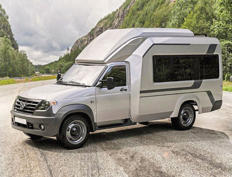 Базовый вариант кэмпера на базе УАЗ "Профи"