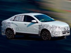 Обновлённый седан Lada Vesta Cross заметили на тестах