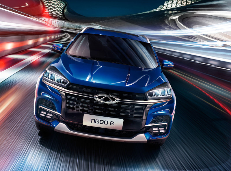 Обновлённый Chery Tiggo 8 появится в России с февраля